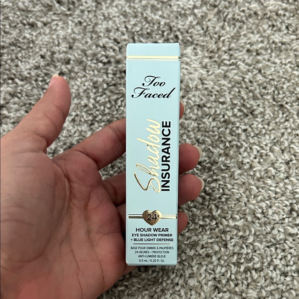 Too Faced Shadow Insurance in Light Blue and Gold